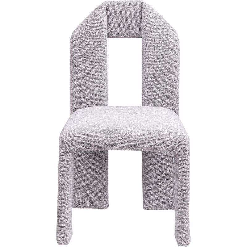 Meridian Bennett Taupe Boucle Fabric Dining Chair IMAGE 3