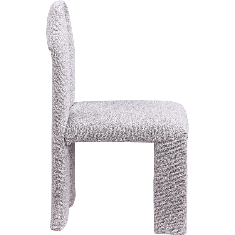 Meridian Bennett Taupe Boucle Fabric Dining Chair IMAGE 4