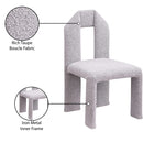 Meridian Bennett Taupe Boucle Fabric Dining Chair IMAGE 9