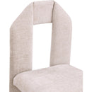 Meridian Bennett Beige Chenille Fabric Dining Chair IMAGE 7