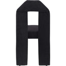 Meridian Bennett Black Chenille Fabric Dining Chair IMAGE 5