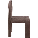 Meridian Bennett Brown Chenille Fabric Dining Chair IMAGE 4