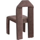 Meridian Bennett Brown Chenille Fabric Dining Chair IMAGE 6