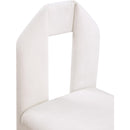 Meridian Bennett Cream Chenille Fabric Dining Chair IMAGE 7