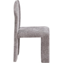 Meridian Bennett Grey Chenille Fabric Dining Chair IMAGE 4
