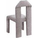 Meridian Bennett Grey Chenille Fabric Dining Chair IMAGE 6