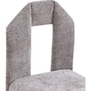 Meridian Bennett Grey Chenille Fabric Dining Chair IMAGE 7