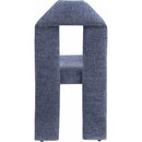 Meridian Bennett Light Blue Chenille Fabric Dining Chair IMAGE 5