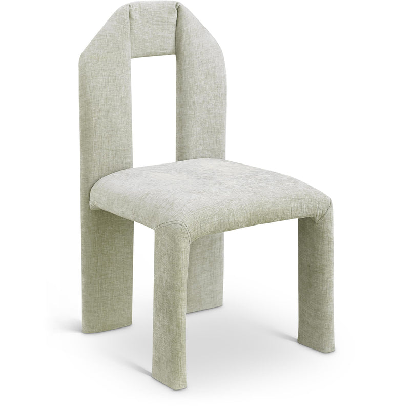 Meridian Bennett Mint Chenille Fabric Dining Chair IMAGE 1