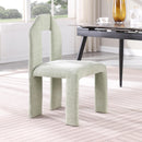 Meridian Bennett Mint Chenille Fabric Dining Chair IMAGE 2