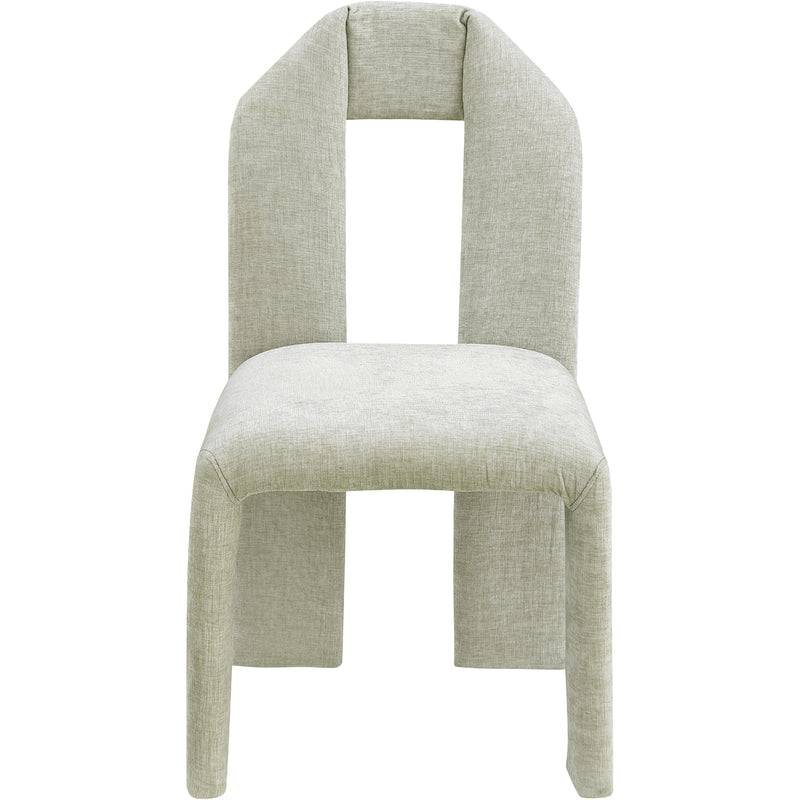Meridian Bennett Mint Chenille Fabric Dining Chair IMAGE 3