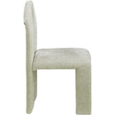 Meridian Bennett Mint Chenille Fabric Dining Chair IMAGE 4