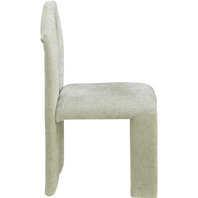 Meridian Bennett Mint Chenille Fabric Dining Chair IMAGE 4