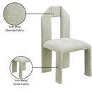 Meridian Bennett Mint Chenille Fabric Dining Chair IMAGE 9