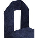 Meridian Bennett Navy Chenille Fabric Dining Chair IMAGE 7