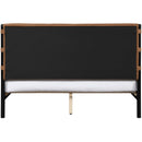 Meridian Abigail Cognac Vegan Leather Queen Bed (3 Boxes) IMAGE 5