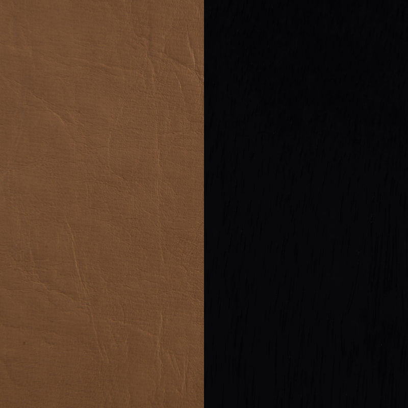 Meridian Abigail Cognac Vegan Leather Twin Bed (3 Boxes) IMAGE 6