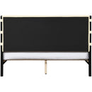 Meridian Abigail Cream Vegan Leather King Bed (3 Boxes) IMAGE 5