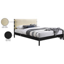 Meridian Abigail Cream Vegan Leather King Bed (3 Boxes) IMAGE 8