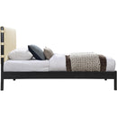 Meridian Abigail Cream Vegan Leather Twin Bed (3 Boxes) IMAGE 4