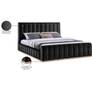 Meridian Amara Black Velvet King Bed IMAGE 10