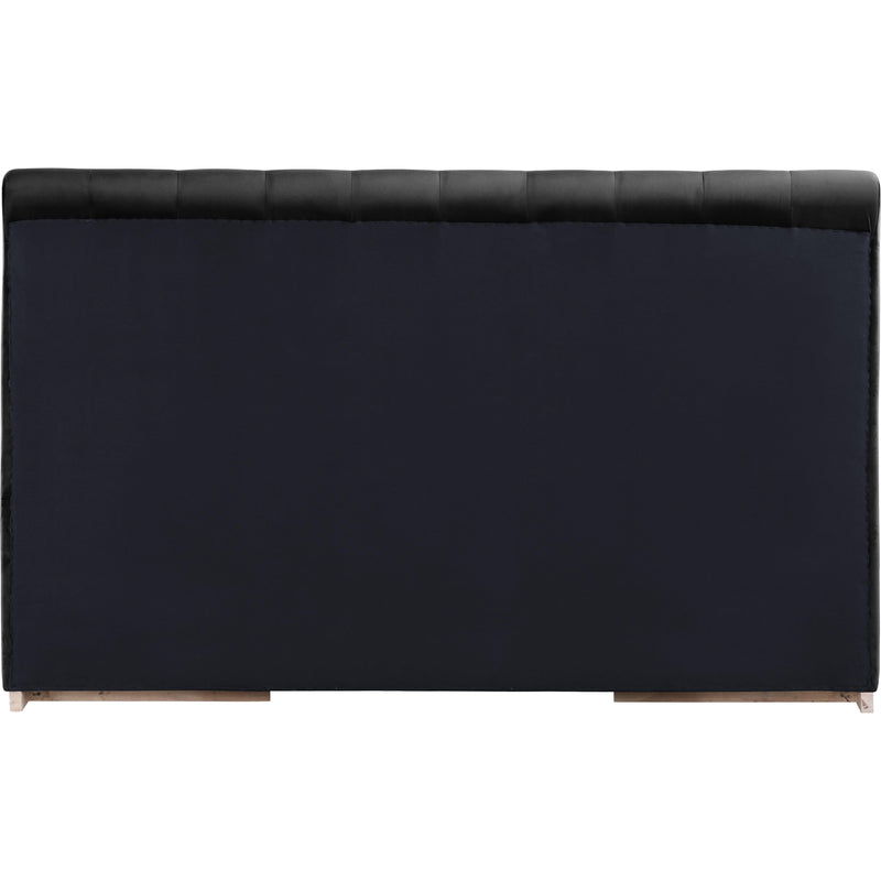 Meridian Amara Black Velvet King Bed IMAGE 5
