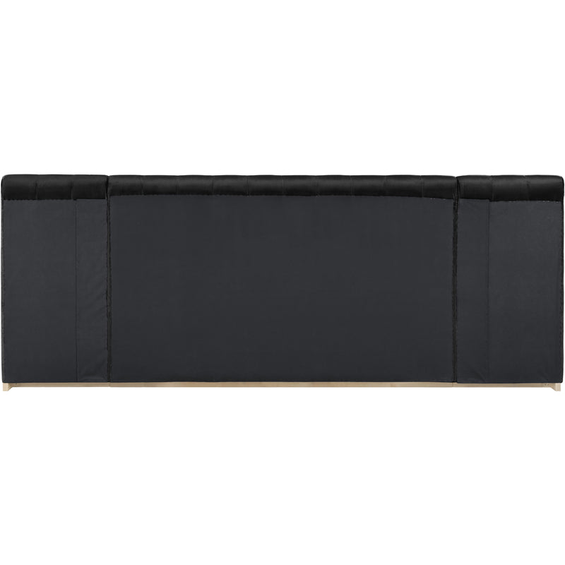 Meridian Amara Black Velvet King Bed IMAGE 5