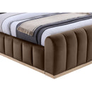 Meridian Amara Brown Velvet King Bed IMAGE 6