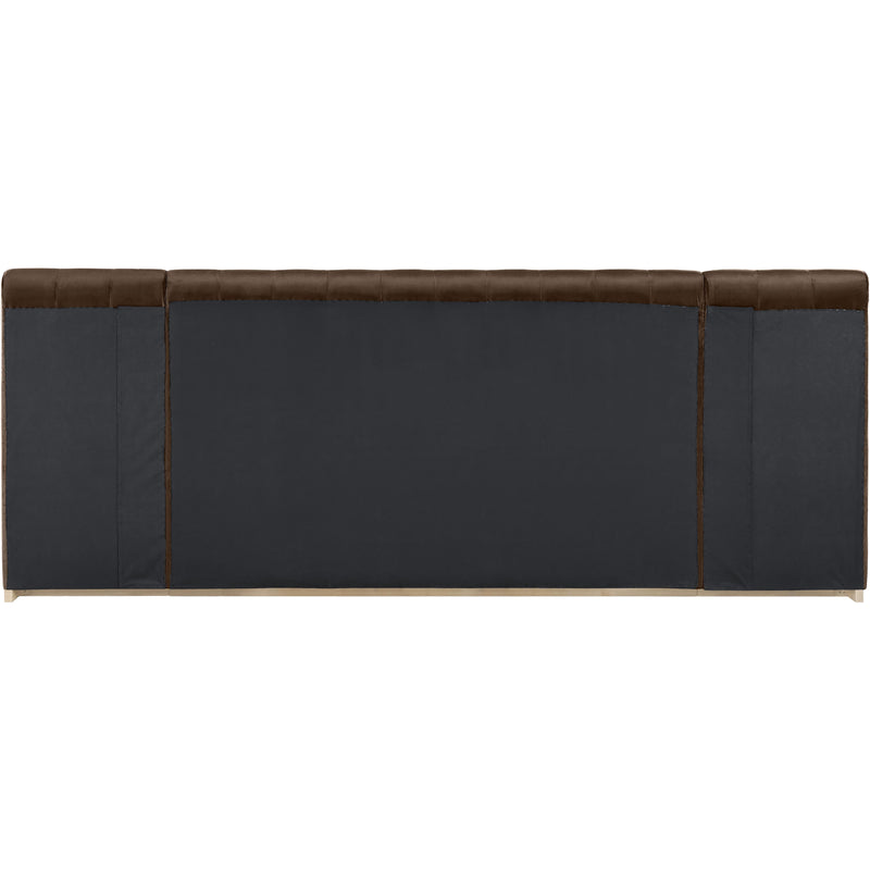 Meridian Amara Brown Velvet King Bed IMAGE 5