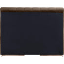 Meridian Amara Brown Velvet Queen Bed IMAGE 5