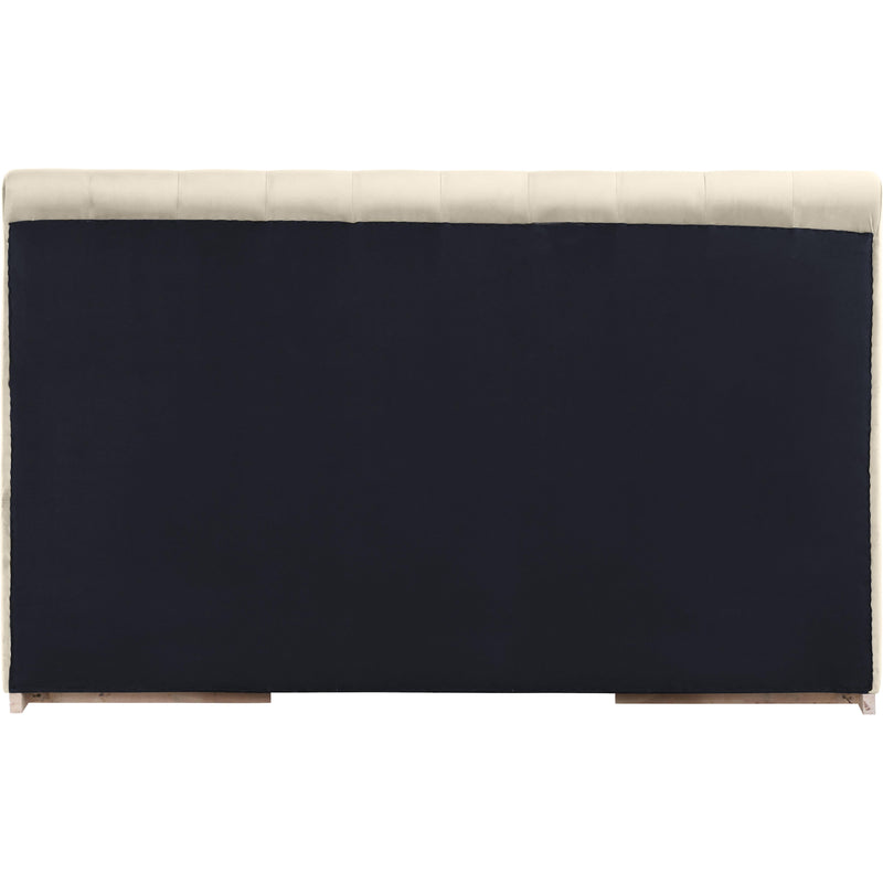 Meridian Amara Cream Velvet King Bed IMAGE 5