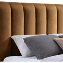 Meridian Amara Saddle Velvet King Bed IMAGE 7
