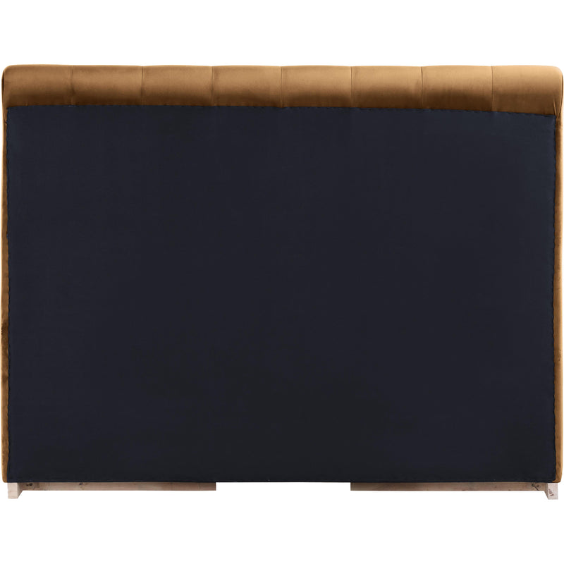 Meridian Amara Saddle Velvet Queen Bed IMAGE 5