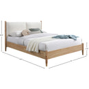 Meridian Arbor Cream Fabric Full Bed IMAGE 8