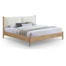 Meridian Arbor Cream Fabric King Bed IMAGE 1