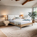 Meridian Arbor Cream Fabric Queen Bed IMAGE 2