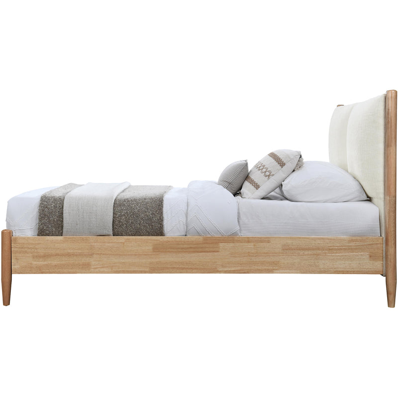 Meridian Arbor Cream Fabric Twin Bed IMAGE 4