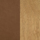 Meridian Asher Cognac Vegan Leather Full Bed (3 Boxes) IMAGE 6