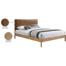 Meridian Asher Cognac Vegan Leather King Bed (3 Boxes) IMAGE 8
