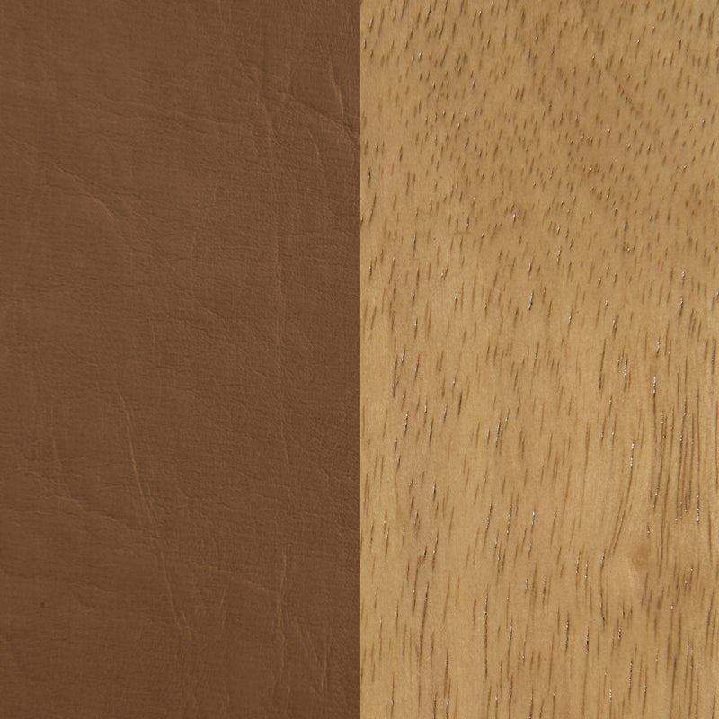 Meridian Asher Cognac Vegan Leather Queen Bed (3 Boxes) IMAGE 6