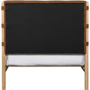 Meridian Asher Cognac Vegan Leather Twin Bed (3 Boxes) IMAGE 5