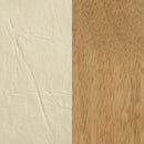 Meridian Asher Cream Vegan Leather Full Bed (3 Boxes) IMAGE 6