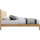 Meridian Asher Cream Vegan Leather King Bed (3 Boxes) IMAGE 4