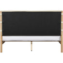 Meridian Asher Cream Vegan Leather Queen Bed (3 Boxes) IMAGE 5