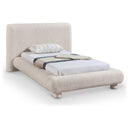  Meridian Blair Beige Fabric Upholstered Twin Bed IMAGE 1