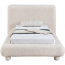  Meridian Blair Beige Fabric Upholstered Twin Bed IMAGE 3