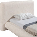  Meridian Blair Beige Fabric Upholstered Twin Bed IMAGE 7