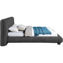  Meridian Blair Black Fabric Upholstered King Bed IMAGE 4