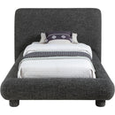  Meridian Blair Black Fabric Upholstered Twin Bed IMAGE 3