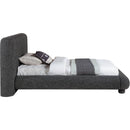  Meridian Blair Black Fabric Upholstered Twin Bed IMAGE 4